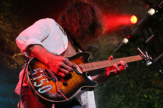 Eddie playing during the party