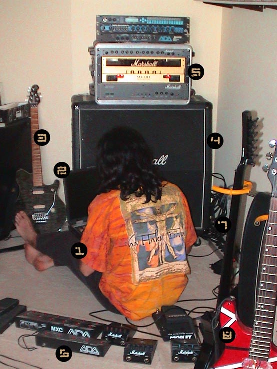 The webmaster, apparently at work...