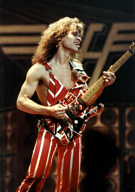 Edward playing the original guitar in 1983