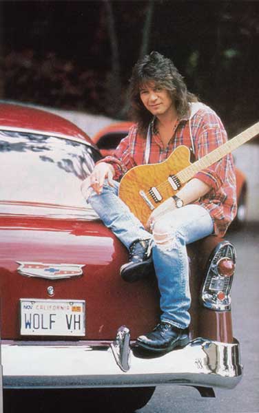 Edward Van Halen in the early eighties